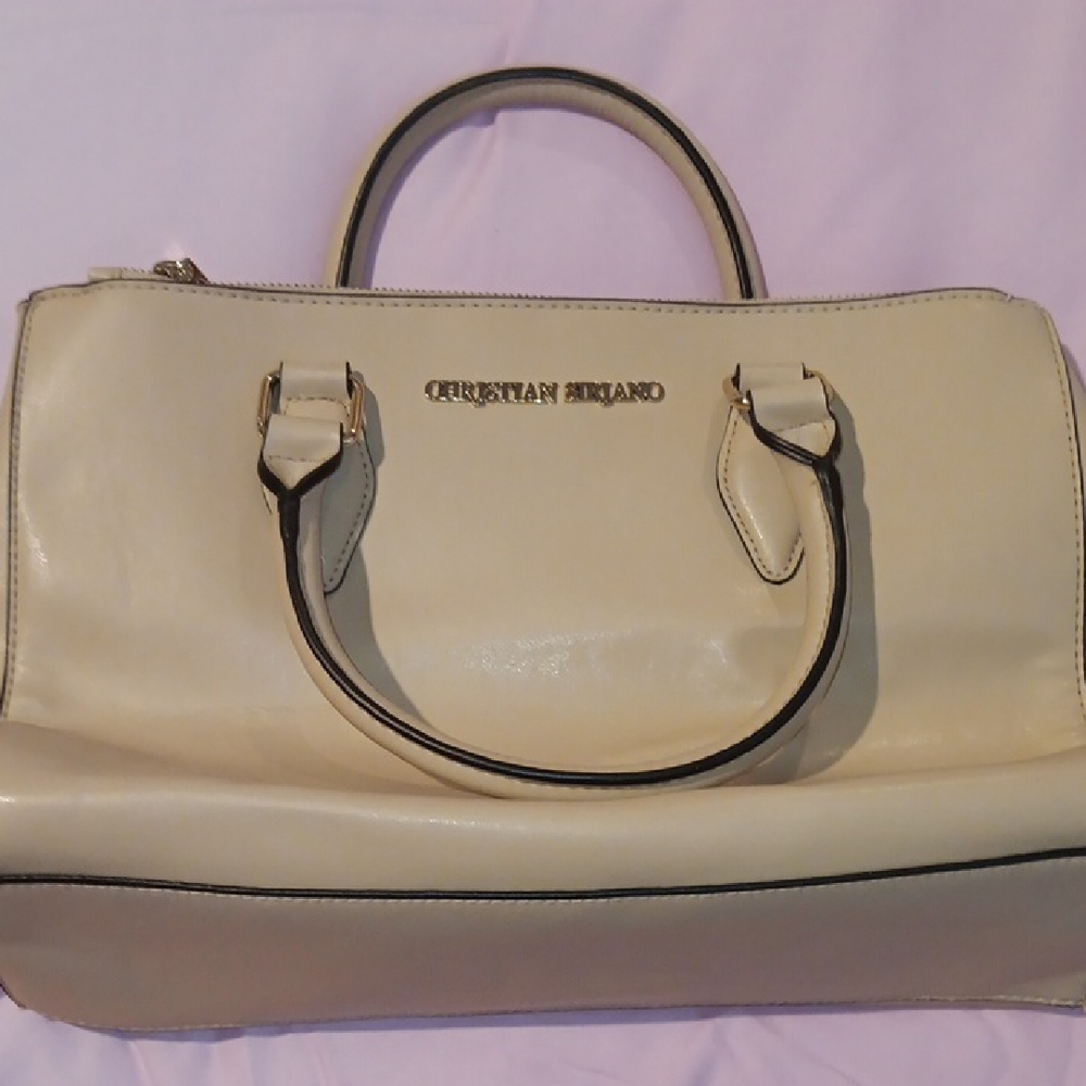 Christian Siriano Beige Satchel